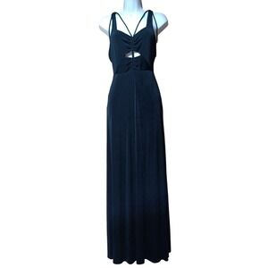 Free People Hypnotized Black Knit Maxi Dress Womens S Cutout‎ Strappy Whimsigoth